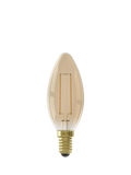 Calex 3.5W decorative LED candle bulb gold filament, imported from the UK