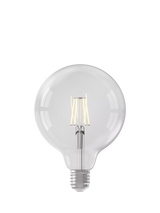 John Lewis Calex G125 Globe 5W LED Dimmable E27 Light Bulb Clear- Buy online at McGrocer