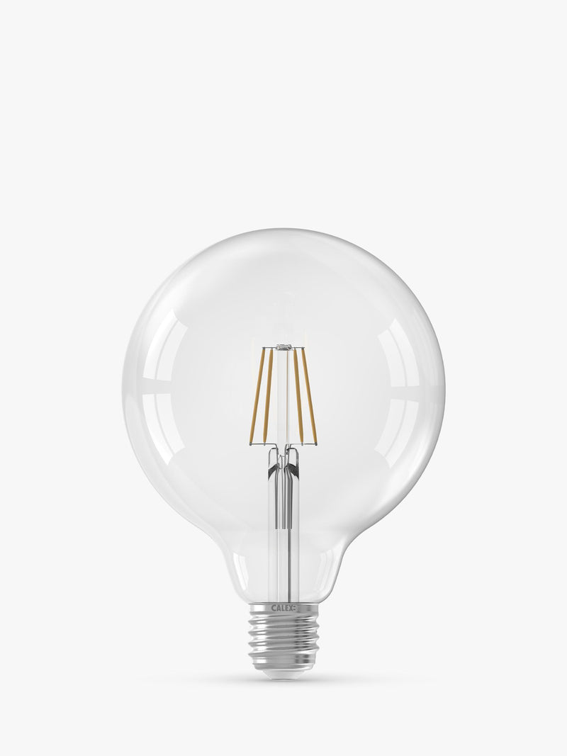 Calex G125 Globe 5W LED dimmable light bulb E27 (British brand)