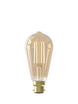 John Lewis Calex 3.5W Decorative Filament LED Dimmable B22 Rustic Bulb, Gold- Buy online at McGrocer