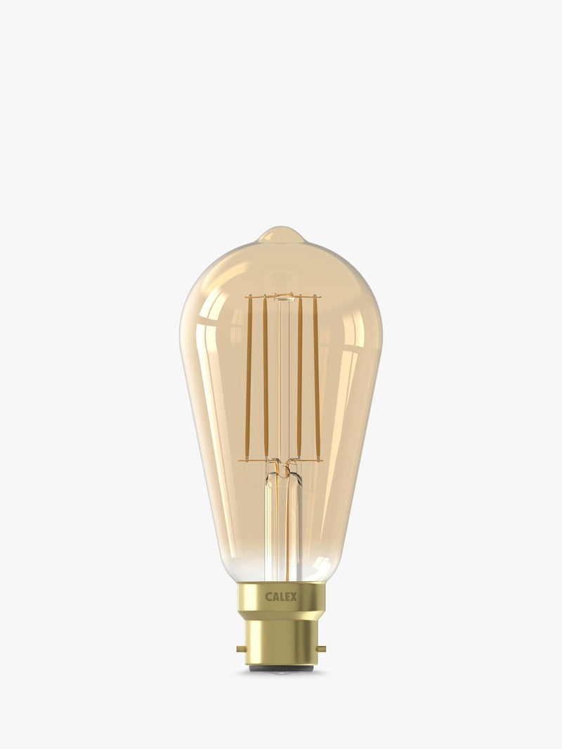 Calex decorative filament LED bulb rustic gold 3.5W, imported from the UK