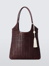 John Lewis John Lewis Woven Leather Shoulder Bag- Buy online at McGrocer