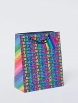 John Lewis John Lewis Foil Birthday Gift Bag, Multi- Buy online at McGrocer