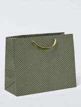 John Lewis John Lewis Foil Diamond Gift Bag Green- Buy online at McGrocer