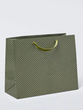 John Lewis foil diamond gift bag green imported from the UK