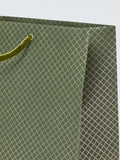 John Lewis foil diamond gift bag green imported from the UK