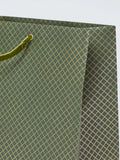 John Lewis foil diamond gift bag green imported from the UK