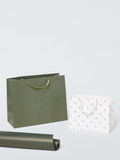 John Lewis foil diamond gift bag green imported from the UK