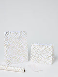 John Lewis foil hearts white gift bag, imported from the UK