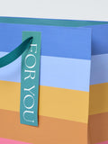 John Lewis rainbow stripe gift bag, imported from the UK