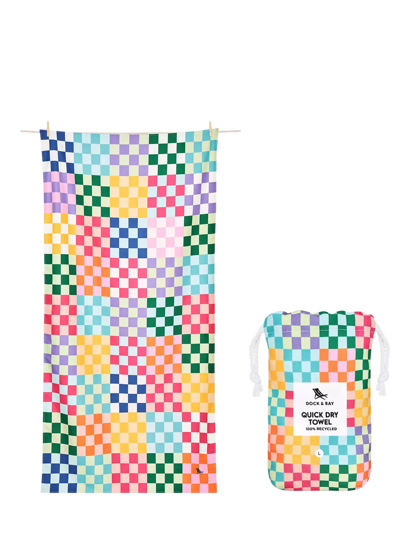 Dock & Bay multi geometric beach towel, UK version