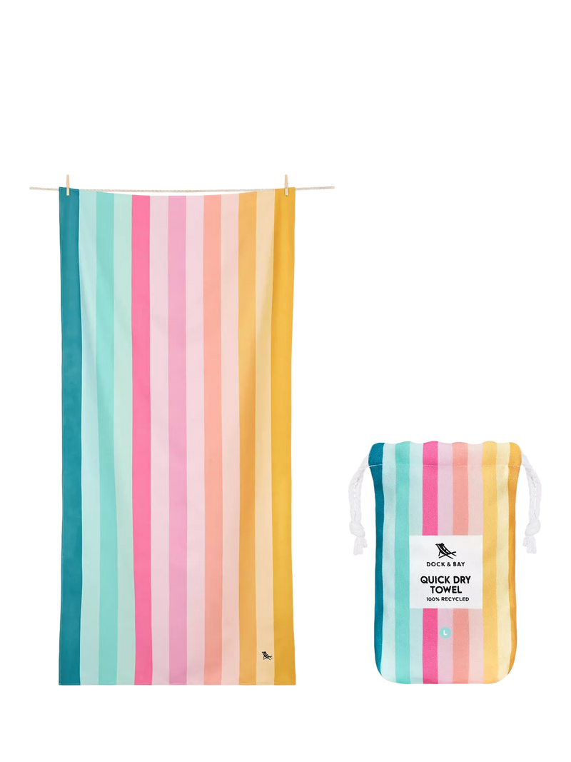 Dock & Bay beach towel Coastal Candy 160x90cm, UK version