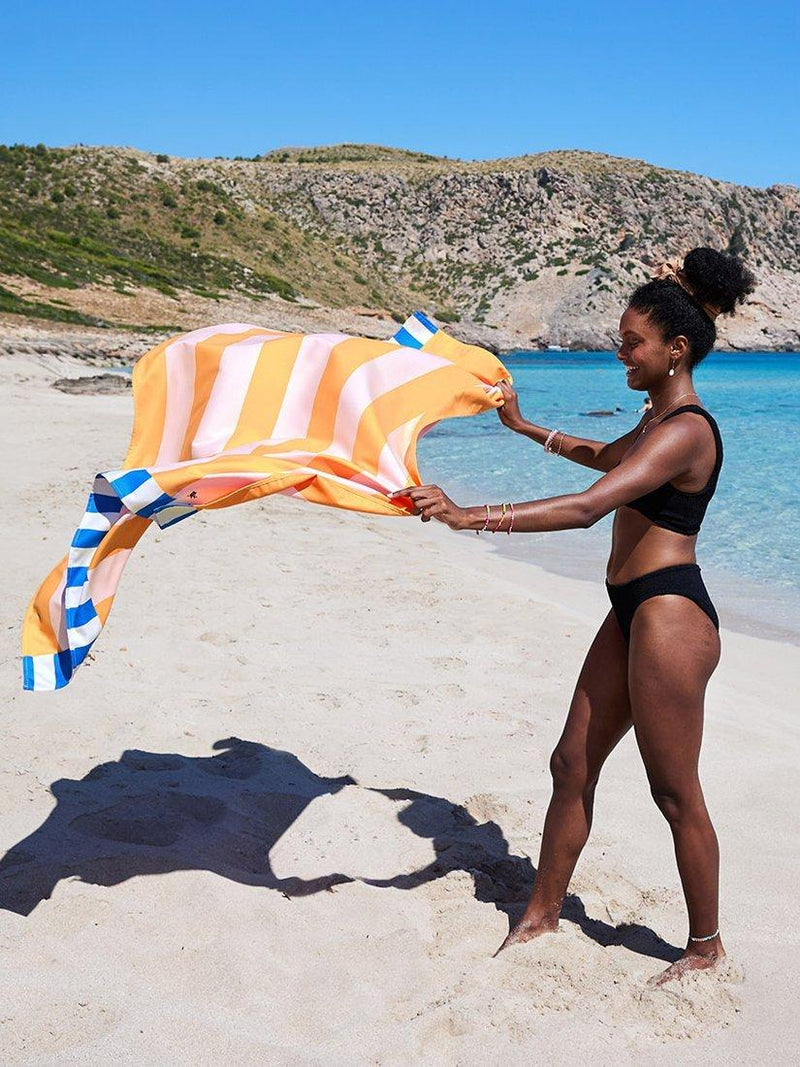 Dock & Bay Mellow Yellow beach towel 160x90cm, UK version