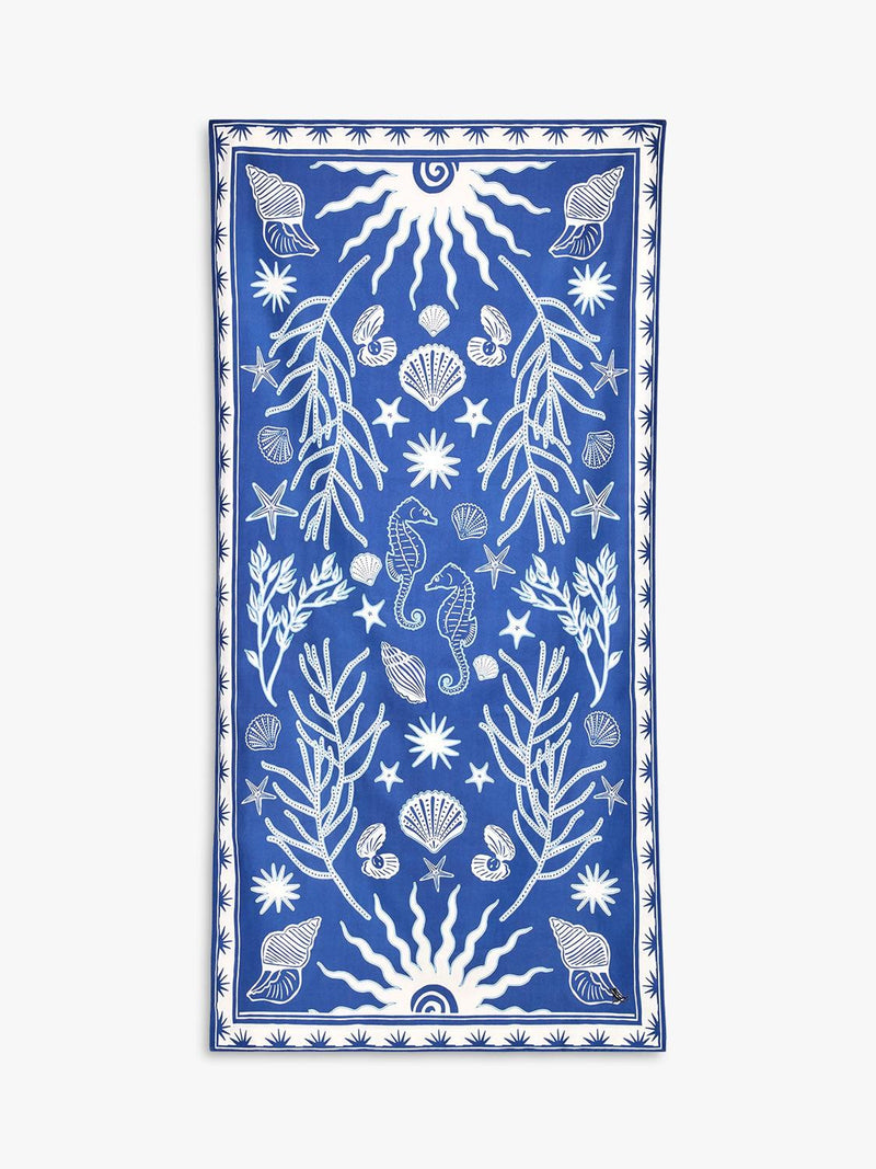 Dock & Bay Ocean Treasure beach towel blue - British product