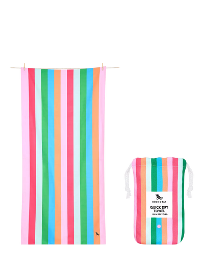 John Lewis Dock & Bay Tutti Frutti Beach Towel Multi 160 x 90cm- Buy online at McGrocer