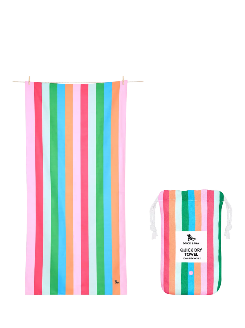 Dock & Bay Tutti Frutti beach towel 160x90cm, UK version