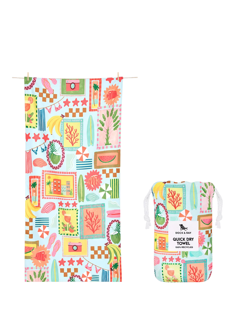 Dock & Bay multi beach towel 160x90cm, imported from the UK