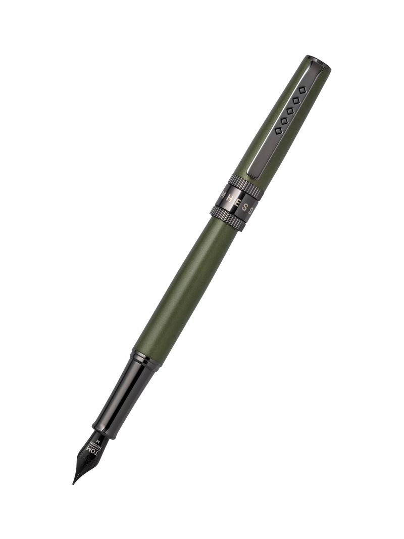 Tom Hessin Rebel fountain pen Garrison Green Medium nib - British product