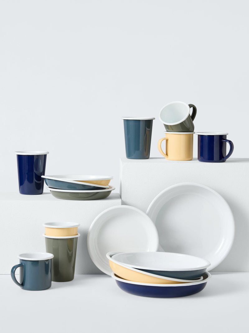 John Lewis enamel dinner plates 25cm multi - British product