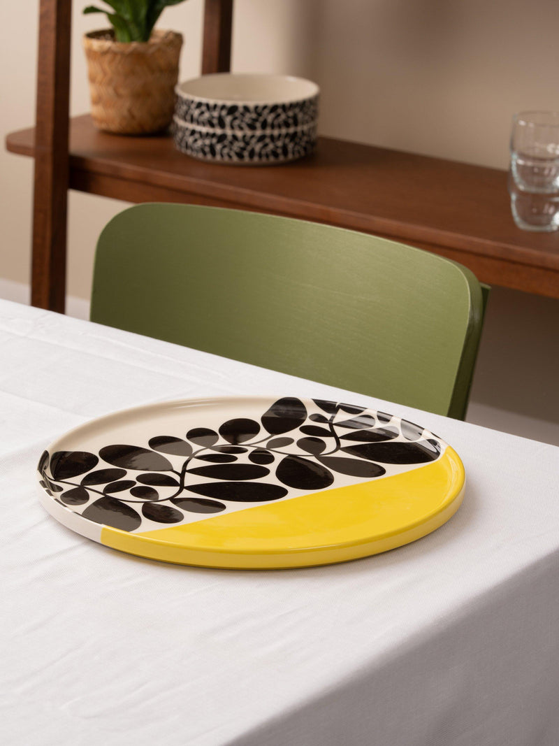 Orla Kiely Sycamore Stripe round platter 31cm - British product
