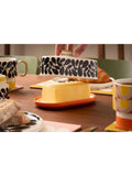 Orla Kiely Sycamore Stripe stoneware butter dish 17x10x8.5cm, UK version