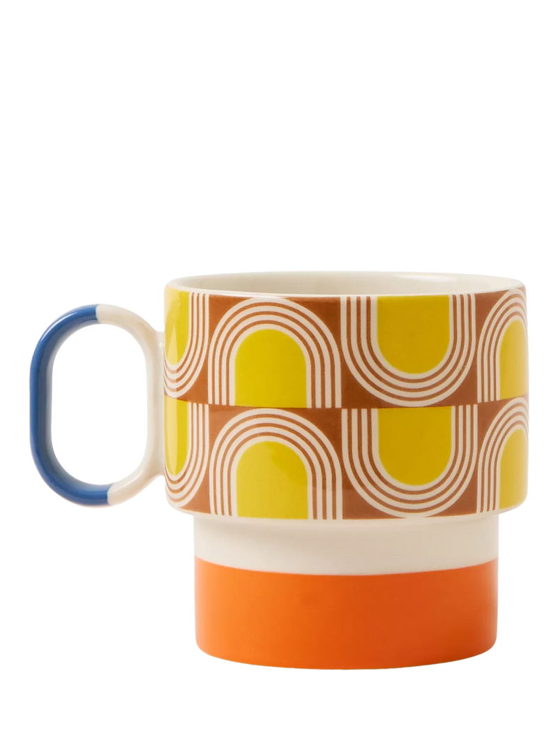 Orla Kiely stoneware mug orange 275ml, UK version