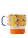 Orla Kiely stoneware mug orange 275ml, UK version