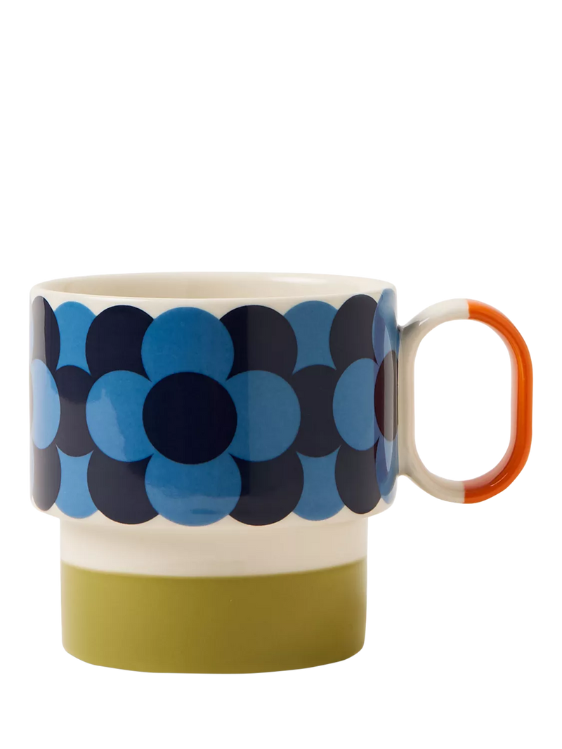 Orla Kiely Retro Stripe stoneware mug 275ml (British brand)