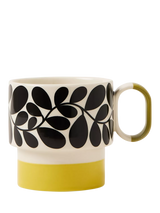 John Lewis Orla Kiely Sycamore Stripe Stackable Stoneware Mug Green 275ml- Buy online at McGrocer