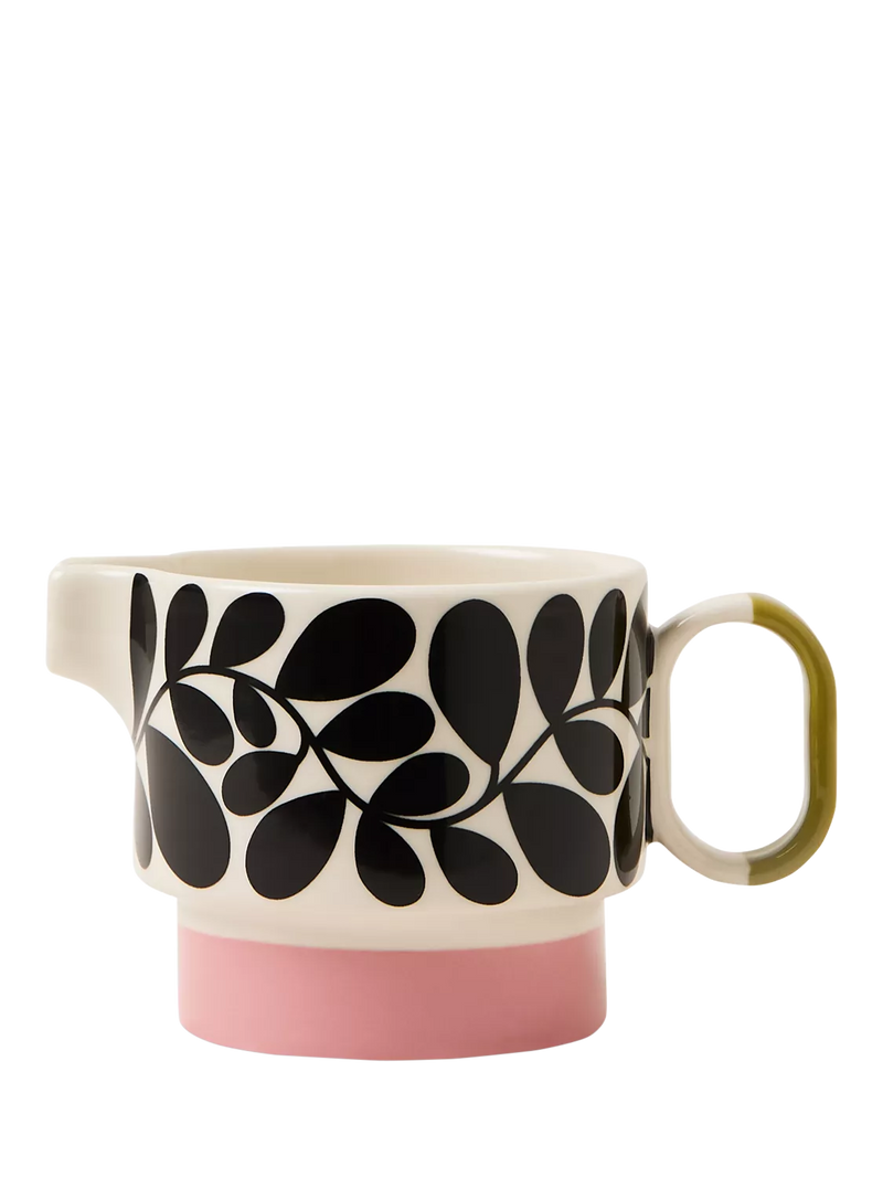 Orla Kiely Sycamore Stripe stoneware milk jug 200ml - British product