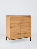 John Lewis Calia solid oak cabinet 93x80x40cm - British product