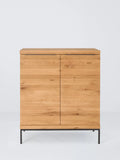John Lewis Calia solid oak cabinet 93x80x40cm - British product