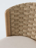 John Lewis Morgan dining chair handwoven seagrass linen (British brand)