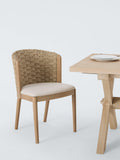John Lewis Morgan dining chair handwoven seagrass linen (British brand)