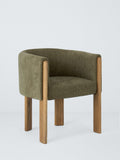 John Lewis Solace tub chair with oak legs, imported from the UK