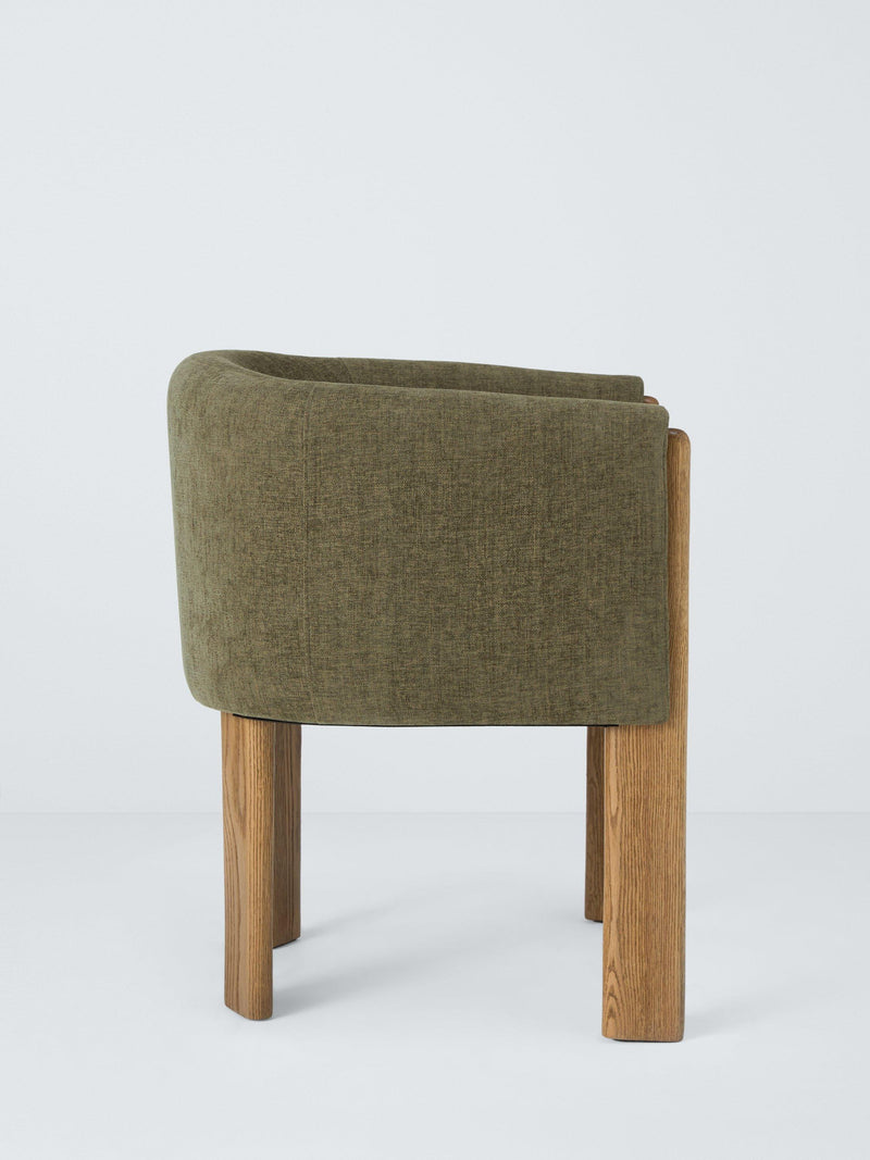 John Lewis Solace tub chair with oak legs, imported from the UK