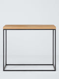 John Lewis Calia solid oak console table, imported from the UK