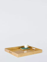 John Lewis John Lewis Rectangular Lacquer Footstool Tray Gold 60cm- Buy online at McGrocer