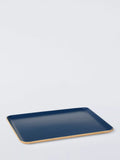 John Lewis The Colour Edit Large Tray, FSC-Certified (Oak/Poplar Wood), Indigo