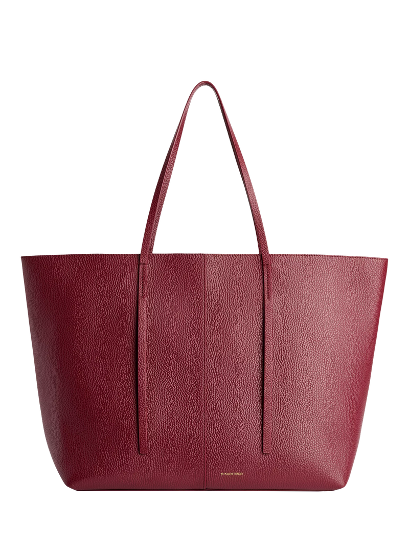 By Malene Birger Abilla Leather Tote Bag, Cabernet