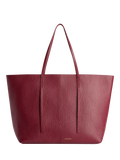 By Malene Birger Abilla Leather Tote Bag, Cabernet