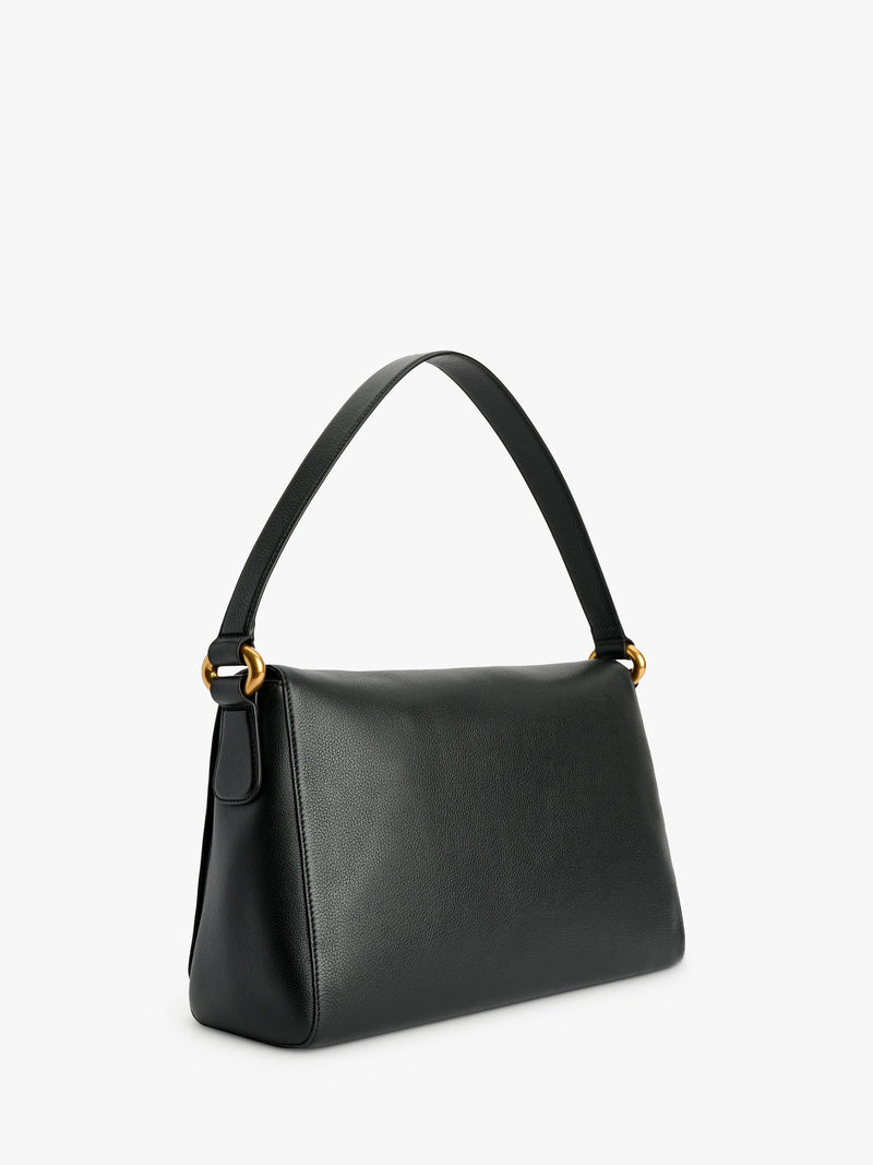 By Malene Birger Lelou black leather shoulder bag, UK version