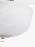 Laura Ashley Cossington semi-flush ceiling light antique brass 33cm - British product