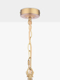 Laura Ashley Eversden cut glass pendant light antique brass (British brand)