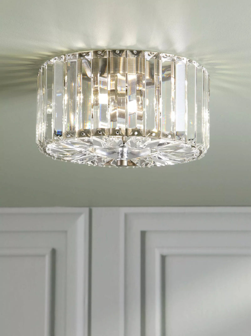 Laura Ashley Fernhurst flush ceiling light antique brass - British product