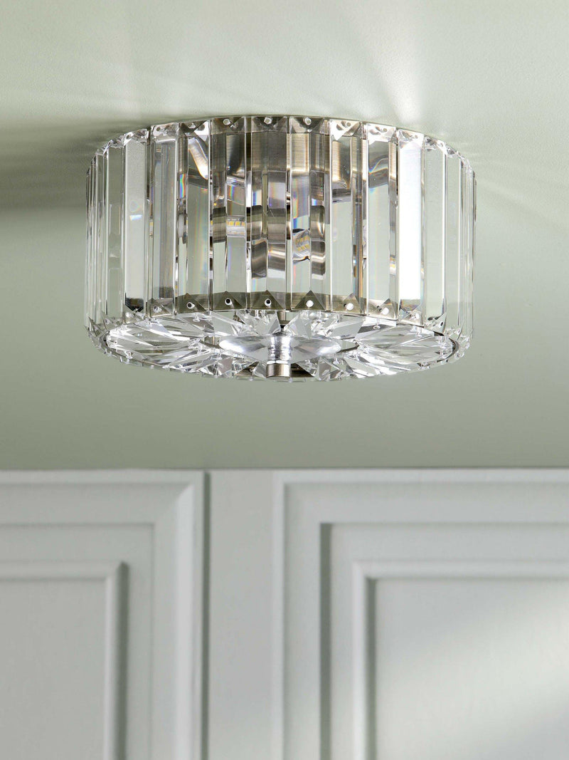 Laura Ashley Fernhurst flush ceiling light antique brass - British product