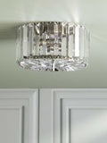 Laura Ashley Fernhurst flush ceiling light antique brass - British product