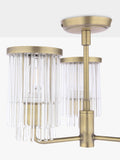 Laura Ashley Hilcote semi flush ceiling light matt antique brass (British brand)