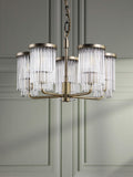Laura Ashley Hilcote pendant ceiling light matt antique brass, imported from the UK