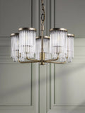 Laura Ashley Hilcote pendant ceiling light matt antique brass, imported from the UK